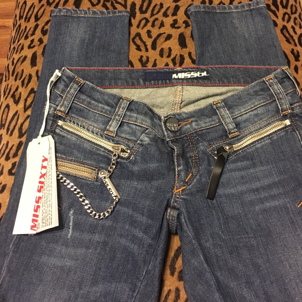 Miss Sixty Radio Denim trousers. Sz 23; 30" inseam